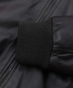 Uomo D'Arienzo 106 - Giubbotto Bomber in pelle testa di moro effetto liscio