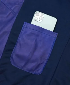 Uomo D'Arienzo 106 - Giubbotto Bomber in pelle bluette naturale effetto liscio