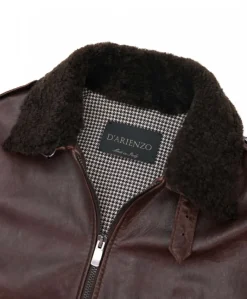 Donna D'Arienzo Antea - Bomber aviator in pelle testa di moro effetto vintage