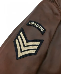 Uomo D'Arienzo Aviator - Giubbotto aviatore in pelle marrone collo montone