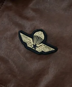 Uomo D'Arienzo Aviator - Giubbotto aviatore in pelle testa di moro collo montone