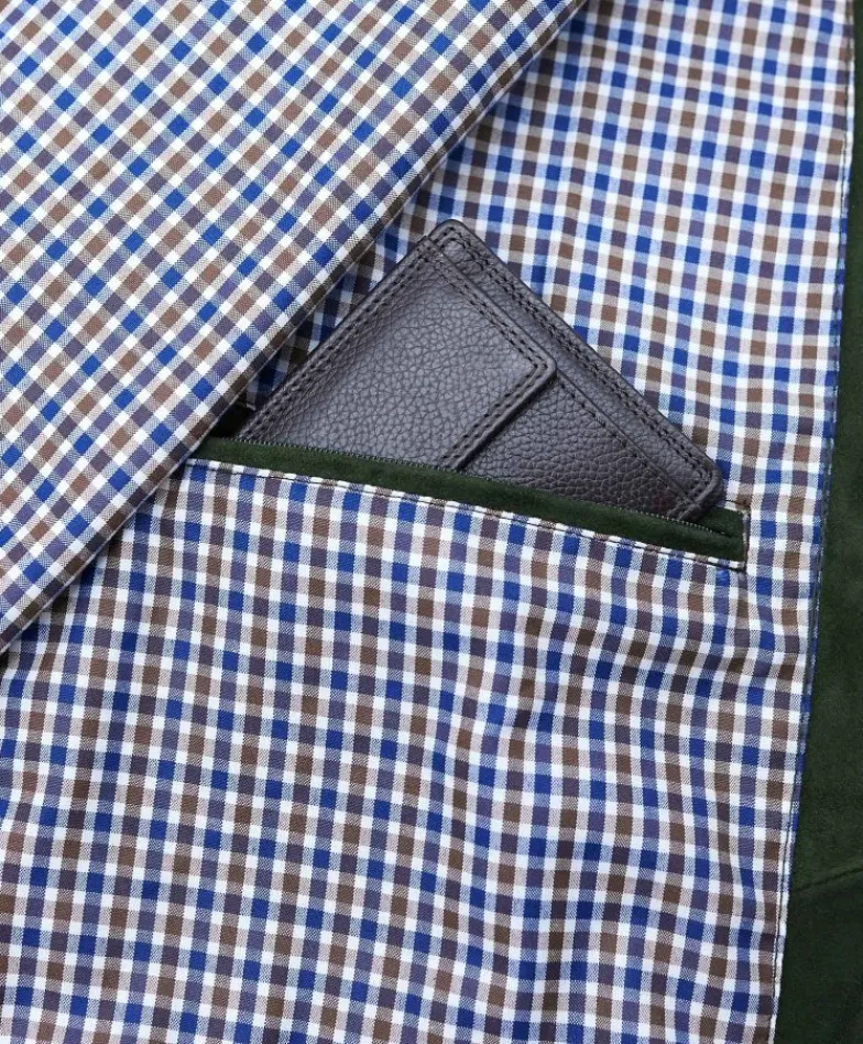 Uomo D'Arienzo Axel - Sahariana camoscio verde uomo con tasche applicate