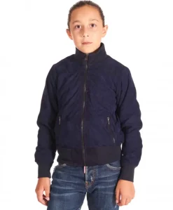 Bambino D'Arienzo Bomber Baby - Bomber Baby Unisex in pelle scamosciata blu