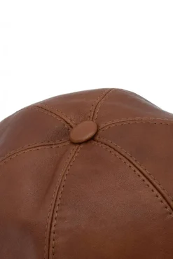 Uomo D'Arienzo Boston - Cappello baseball in pelle cuoio unisex berretto strappo regolabile