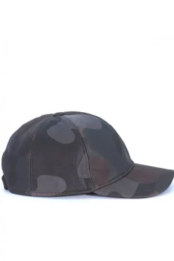Uomo D'Arienzo Boston - Cappello baseball in pelle verde mimetico unisex berretto strappo regolabile