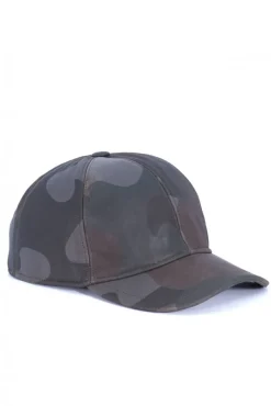Uomo D'Arienzo Boston - Cappello baseball in pelle verde mimetico unisex berretto strappo regolabile