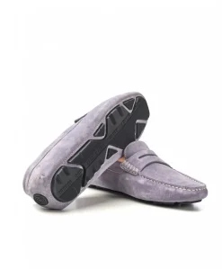 Uomo D'Arienzo Capri - Mocassino in camoscio grigio perla da uomo