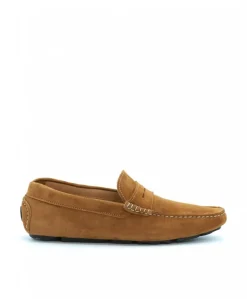 Uomo D'Arienzo Capri - Mocassino scamosciato color cuoio da uomo