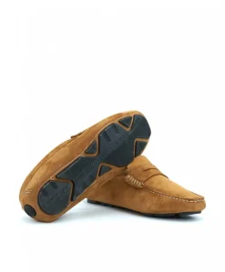 Uomo D'Arienzo Capri - Mocassino scamosciato color cuoio da uomo