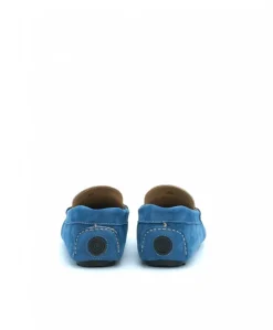Uomo D'Arienzo Capri - Mocassino scamosciato blu denim da uomo