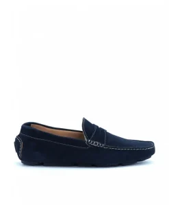 Uomo D'Arienzo Capri - Mocassino scamosciato blu da uomo