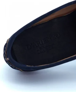 Uomo D'Arienzo Capri - Mocassino scamosciato blu da uomo