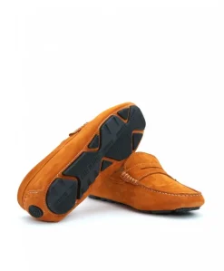 Uomo D'Arienzo Capri - Mocassino scamosciato arancione da uomo