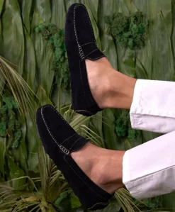 Uomo D'Arienzo Capri - Mocassino scamosciato blu notte da uomo