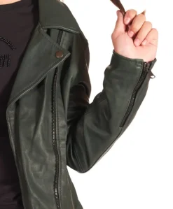 Bambino D'Arienzo Chiodo Baby - Chiodo Baby in pelle naturale verde per bambino unisex