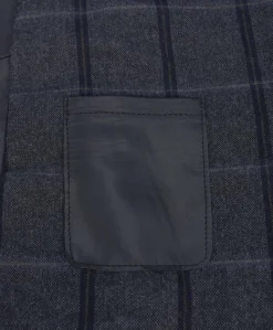 Uomo D'Arienzo Elvis - Cappotto in pelle nera nappa effetto liscio collo giacca