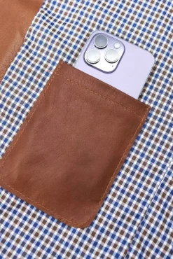 Uomo D'Arienzo Hamilton - Giacca in pelle pull up cuoio effetto vintage