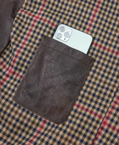 Uomo D'Arienzo Hamilton - Giacca in pelle testa di moro effetto vintage