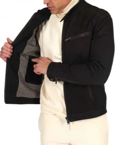 Uomo D'Arienzo Hamilton - Giacca in pelle nubuck testa di moro effetto raggrinzito