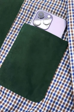 Uomo D'Arienzo Jeff - Gilet in pelle camoscio verde con bottoni