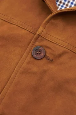 Uomo D'Arienzo Jeff - Gilet in pelle camoscio color cuoio con bottoni