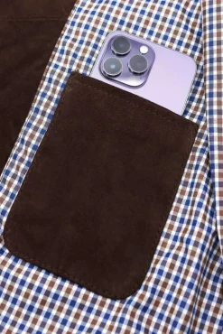 Uomo D'Arienzo Jeff - Gilet in pelle camoscio testa di moro con bottoni