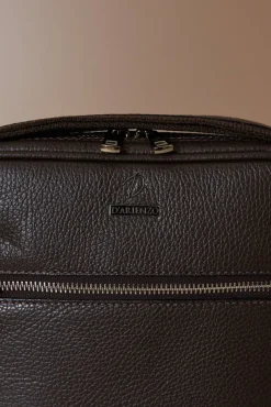 D'Arienzo Lucas - Borsa a tracolla in pelle testa di moro spallina regolabile