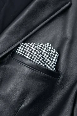 Uomo D'Arienzo Luke - Blazer in pelle nappa nera con due bottoni