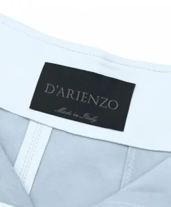 Donna D'Arienzo Maya - Pantaloncino sfoderato in pelle bianca nappa effetto liscio