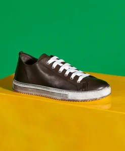 Uomo D'Arienzo Milano - Sneakers in pelle color fango da uomo