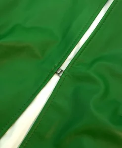 Donna D'Arienzo Miss - Giacca corta bolero in pelle verde menta girocollo