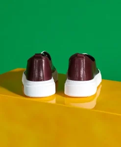 Uomo D'Arienzo Pisa - Sneakers in pelle bordeaux da uomo