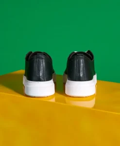 Uomo D'Arienzo Pisa - Sneakers in pelle verde da uomo