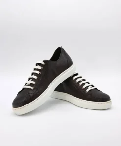 Uomo D'Arienzo Positano - Sneakers in pelle testa di moro viperina da uomo