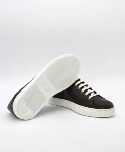 Uomo D'Arienzo Positano - Sneakers in pelle testa di moro viperina da uomo