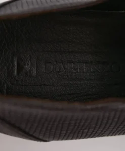 Uomo D'Arienzo Positano - Sneakers in pelle testa di moro viperina da uomo