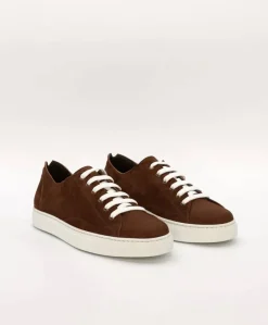 Uomo D'Arienzo Positano - Sneakers in pelle scamosciata marrone da uomo