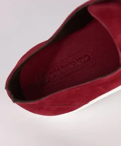 Uomo D'Arienzo Positano - Sneakers in pelle scamosciata rossa da uomo
