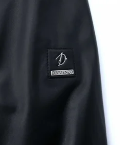 Uomo D'Arienzo Roy - Piumino bomber in pelle nera collo coreana con cerniera