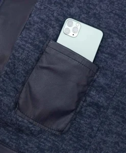 Uomo D'Arienzo Ted - Giacca in pelle naturale blu effetto liscio