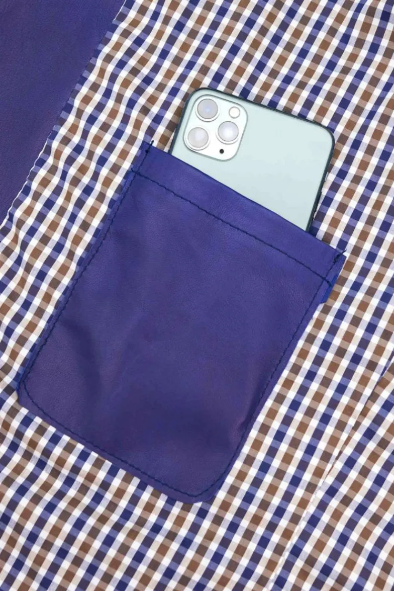 Uomo D'Arienzo Ted - Giacca in pelle naturale bluette effetto liscio