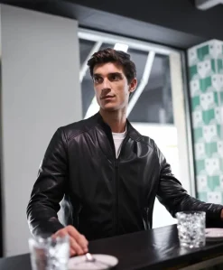 Uomo D'Arienzo Ted - Giacca in pelle nera nappa effetto liscio