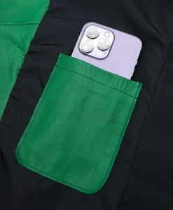Uomo D'Arienzo Teo - Piumino in pelle verde con cappuccio