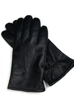 Uomo D'Arienzo Thor - Guanti in pelle nera da uomo touch screen
