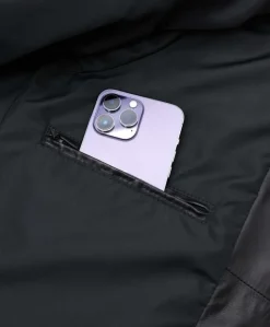 Uomo D'Arienzo Turchese - Piumino lungo in pelle nera uomo versione oversize